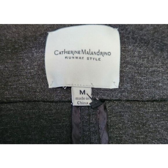 Catharine Malandrino Runway Style Ladies' Charcoal Gray Jacket Sz M - Picture 3 of 8